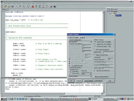 Рабочее окно ICC AVR