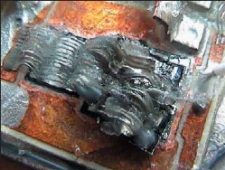 Повреждение кристаллов IGBT в результате перегрева